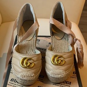 Gucci Platform Espadrille Wedges